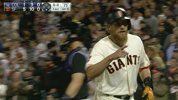 COL@SF: Pence backs up Posey with another home run