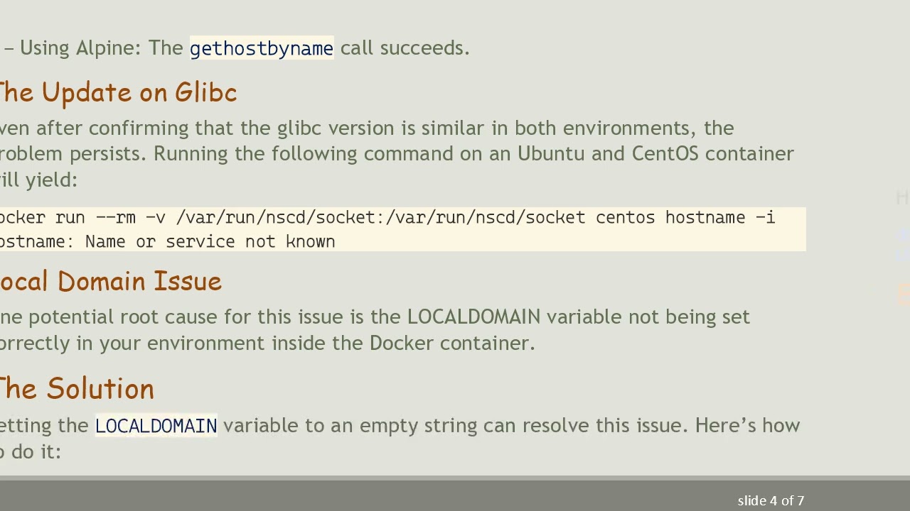 Solving the gethostbyname Issue in Docker When Using NSCD Socket