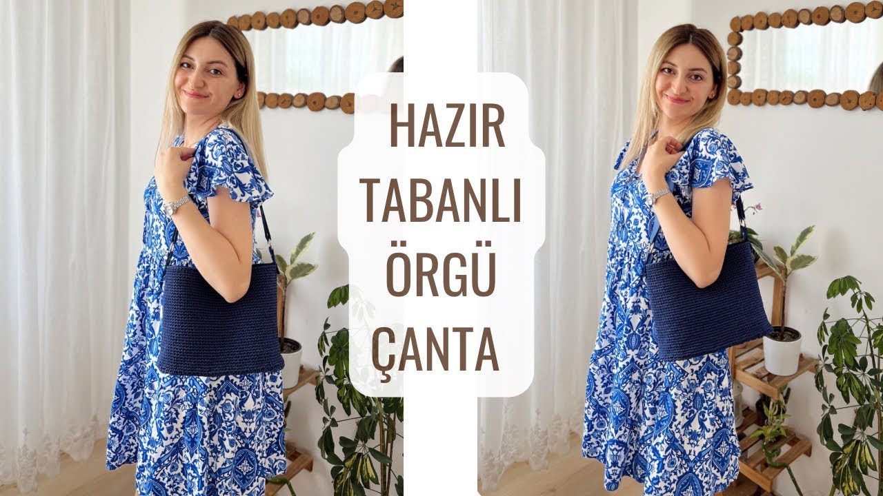 KOLAY BAŞAK MODELLİ ÖRGÜ ÇANTA YAPIMI 🌸 #crochetbag