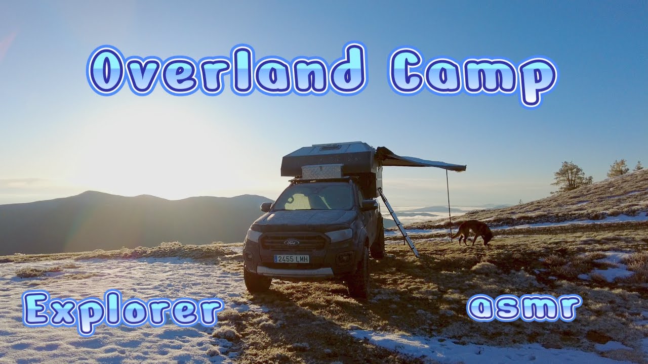 TORMENTA DE NIEVE. ASMR. Overland Camp. Spain.