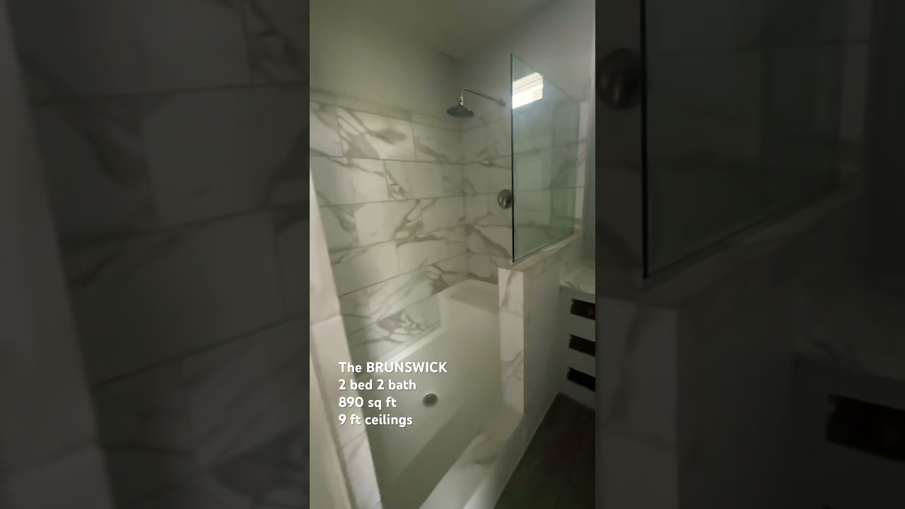 The BRUNSWICK has 9 foot ceilings. It’s a game changer!