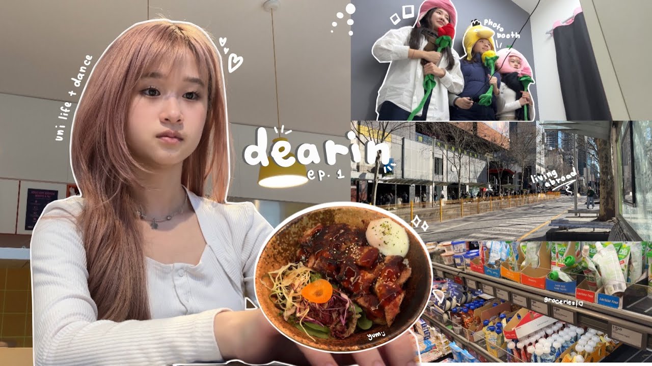 my FIRST vlog 🎧: uni work, photobooths, groceries, cooking for myself, good food