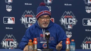 NLCS Gm2: Maddon discusses 4-1 loss, Arrieta's start