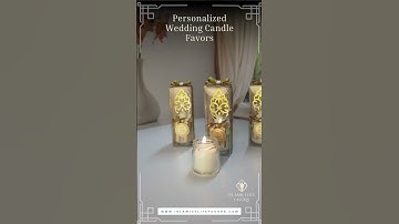 Handmade Personalized Candle Wedding Favors