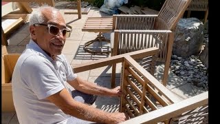 A busy day! assembling Patio set!