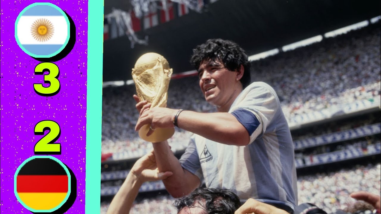 نهائي كأس العالم 1986 🔥: الأرجنتين 3-2 ألمانيا الغربية | تعليق علي محمد علي ، جودة ممتازة
