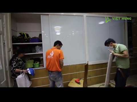 Video Tủ đựng quần áo bằng nhôm kính màu trắng thiết kế âm... - youtube
