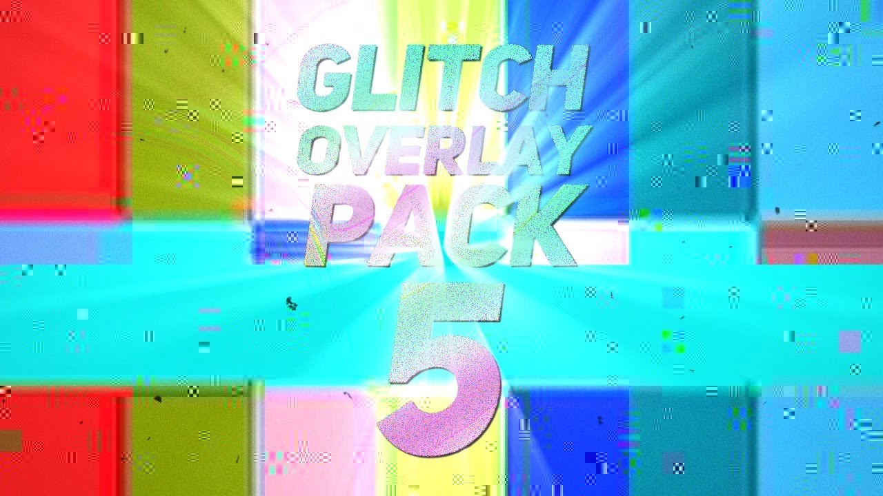 Glitch Overlay Pack #5 - VHS, TV Errors, Noise