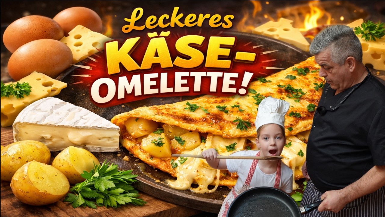 Das perfekte Käseomelette  🧀🍳 | Schnell, fluffig & unglaublich lecker!