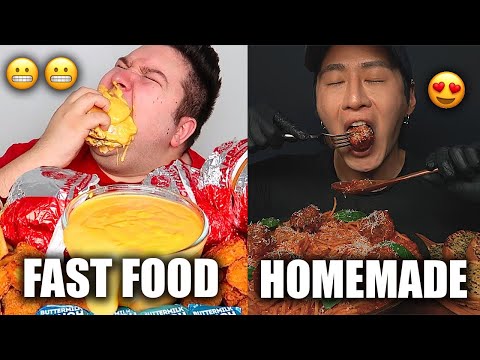 mukbangers-eating-fast-food-vs-mukbangers-making-their-own-meal