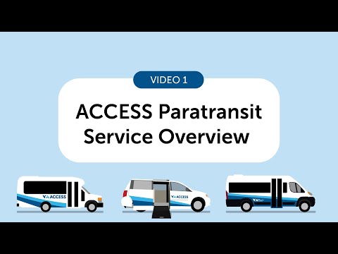 VTA ACCESS Paratransit Service Overview - video from VTA