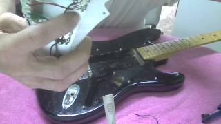 Silvertone SS10/SS11- Wire Schematic/ Pickguard removal/ Mod#2