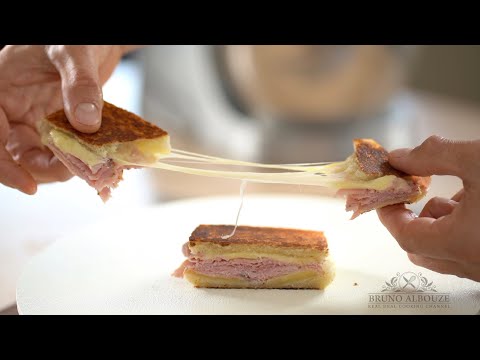 Crunchy croque monsieur on a house-made Pullman loaf, from the video