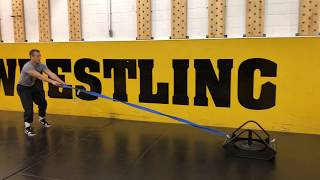 Wrestling Sled Technique: Sled Row
