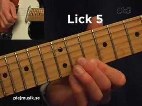 Hardrock Guitar Lesson Licks 1-6 PART2