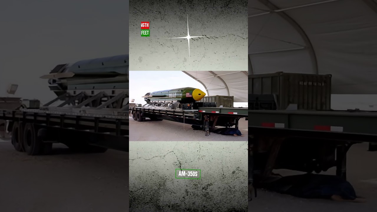 Watch exclusive American GBU-43/B | Mother of All Bombs