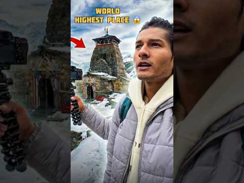 World Highest Shiva temple trek😱⛈️ #trendingshort #youtubeshorts #minivlog
