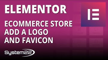 Elementor Ecommerce Store Add A Logo And Favicon 👈