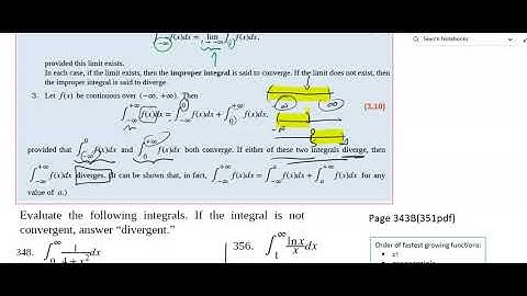 3.7 Improper Integrals