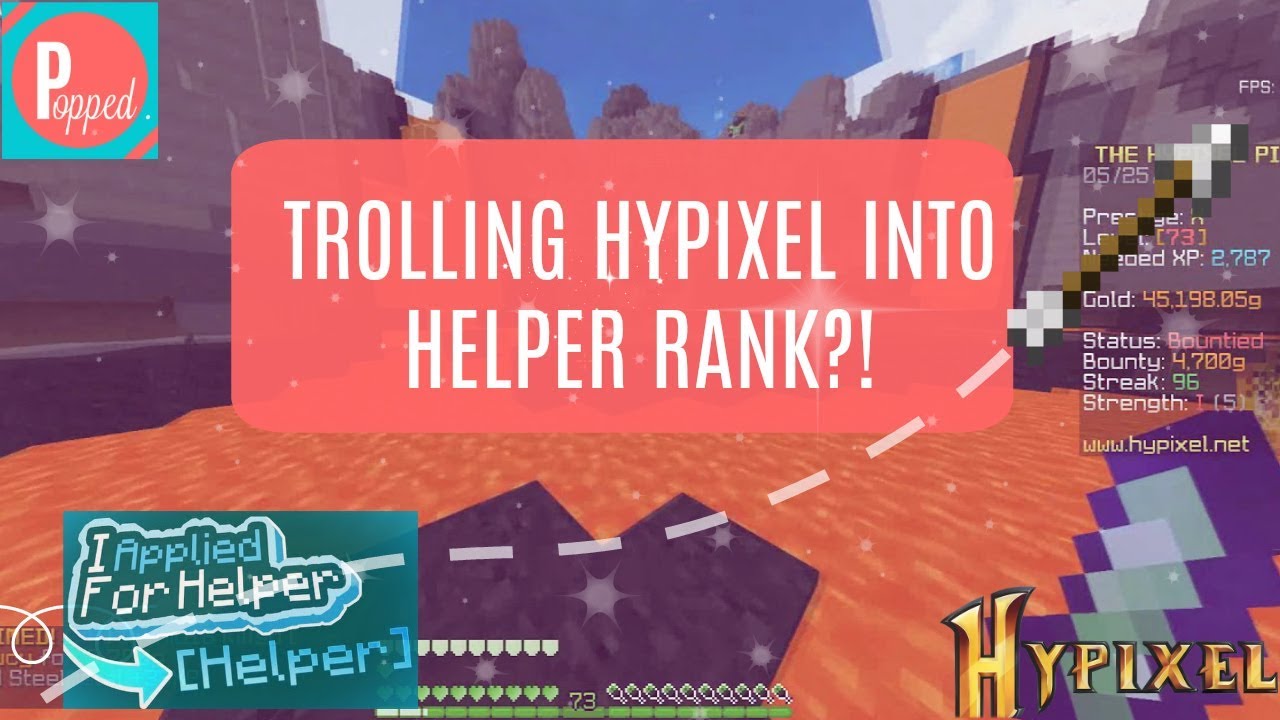 HOW I GOT HELPER RANK ON HYPIXEL
