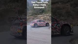 test Kalle Rovanperä - Toyota Yaris Rallye 2 - tout au câble.