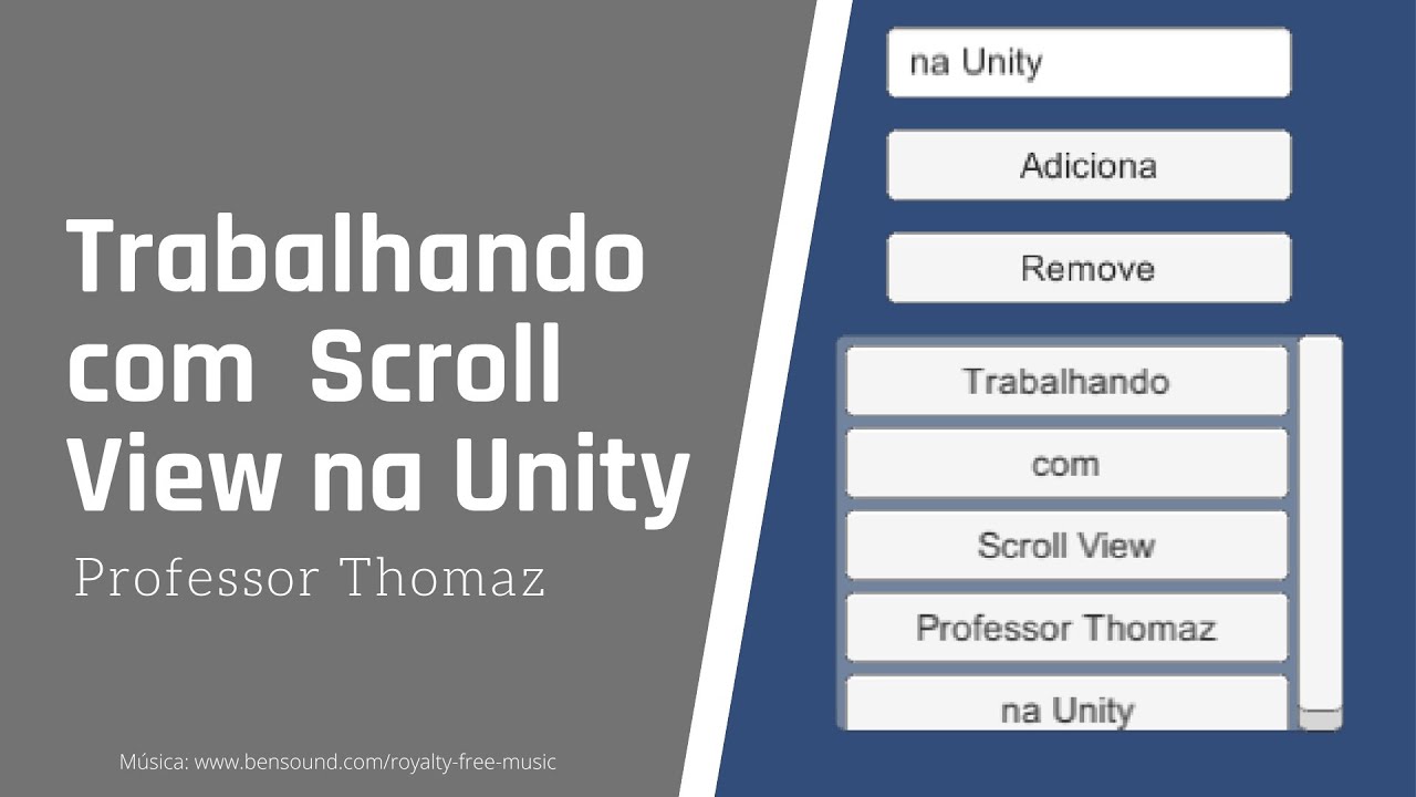 Trabalhando com Scroll View na Unity (parte 1 de 2) - YouTube
