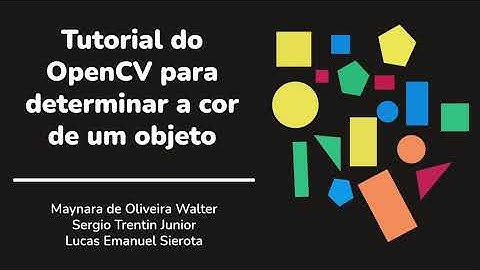 Determinando a cor de um objeto utilizando OpenCV