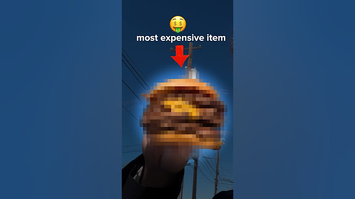 most expensive drive thru item