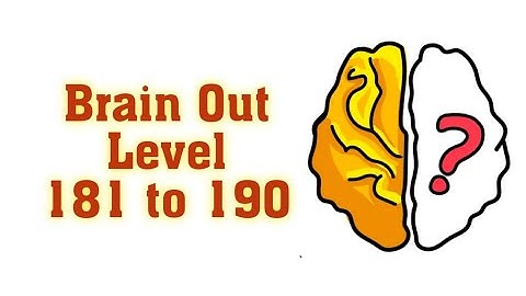 How To Solve Brain Out Level 181 182 183 184 185 186 187 188 189 190 #brainout #brainoutsolution