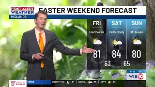 FIRST ALERT: Rain showers possible throughout Easter weekend