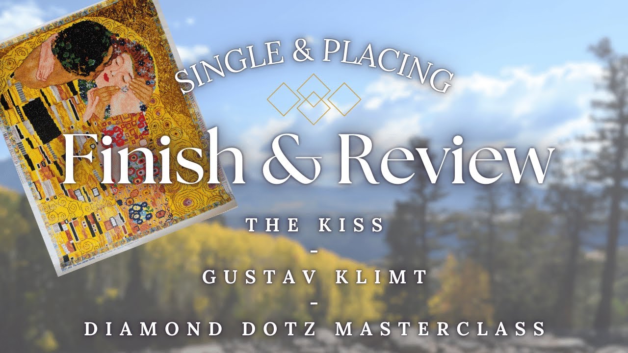 Завершение и обзор: «Поцелуй» — Густав Климт — Мастер-класс от @DiamondDotz 