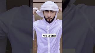 How to wrap #arabic #shorts #wrap #shemagh #1million #viral