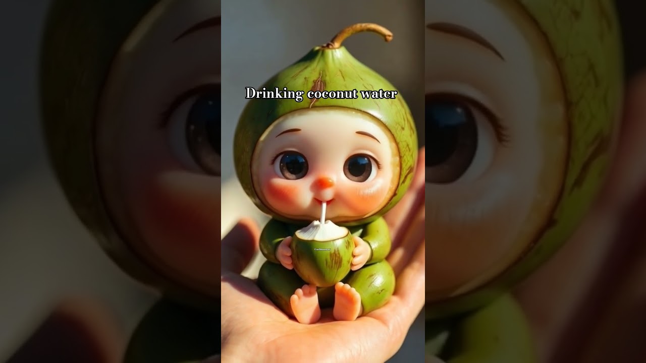 coconut drinking coconut water 