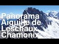 Aiguille de Leschaux panorama du sommet Chamonix Mont-Blanc montagne alpinisme