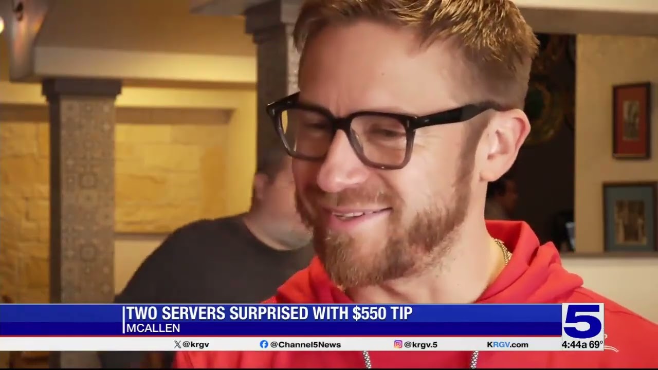 Real estate employees surprise McAllen servers with combined $1,100 in tips