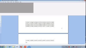 HOW TO INSERT MATRICES USING MATHTYPE