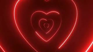 Neon Hearts (Loopable)❤️Purple Heart Background | Neon Heart Tunnel Loop 3 Hours I Lovlet