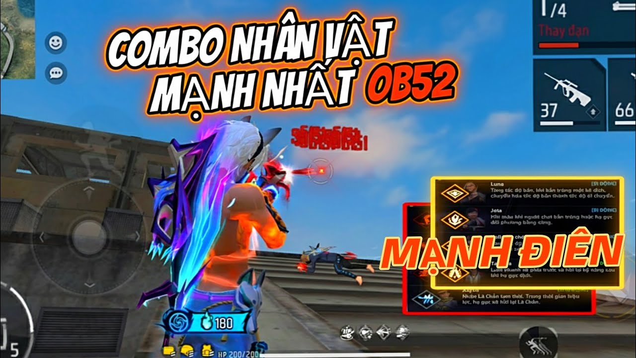 Free Fire | ComBo Nhân Vật Rất Mạnh OB52 Mà Bạn Chắc Chắn Phải Dùng