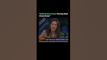 The Day Wall Street Broke #2008MarketCrash #volatility #DowJones #lehmanbrothers #financedocumentary