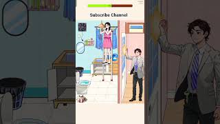 Crazy Brain Level : 139 The girl has to clean the bathroom 👩‍🔧 #braintestsolution #braingames #games screenshot 4