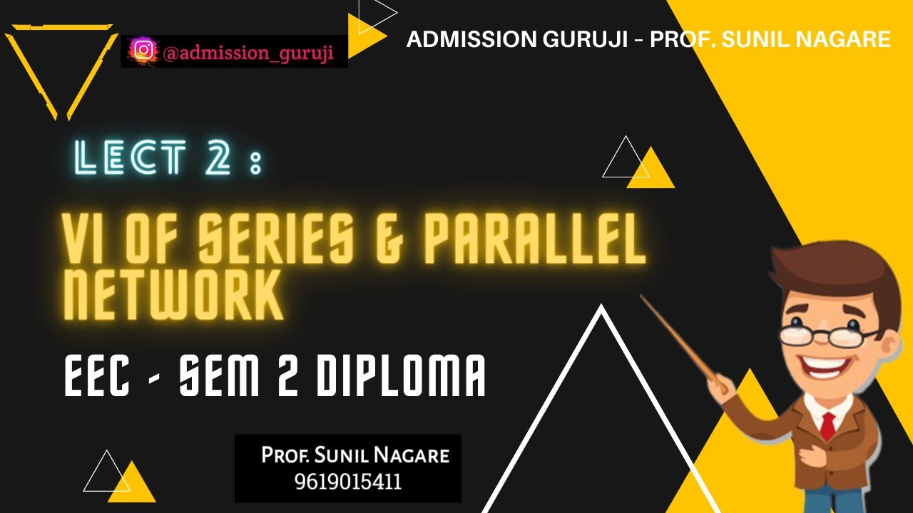 Lect 2 : VI of Series & Parallel Network- Elements of Electrical Engineering - EEC - Sem 2 Diploma