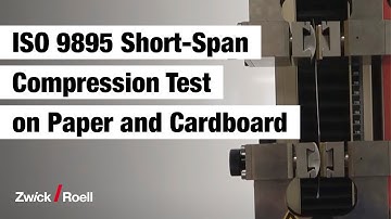 How to perform a Short-Span Compression Test (SCT) on Paper and Cardboard | ISO 9895 / DIN 54518