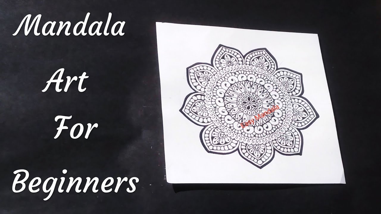How To Draw Mandala Art For Beginners |Step By Step Tutorial |@Easy