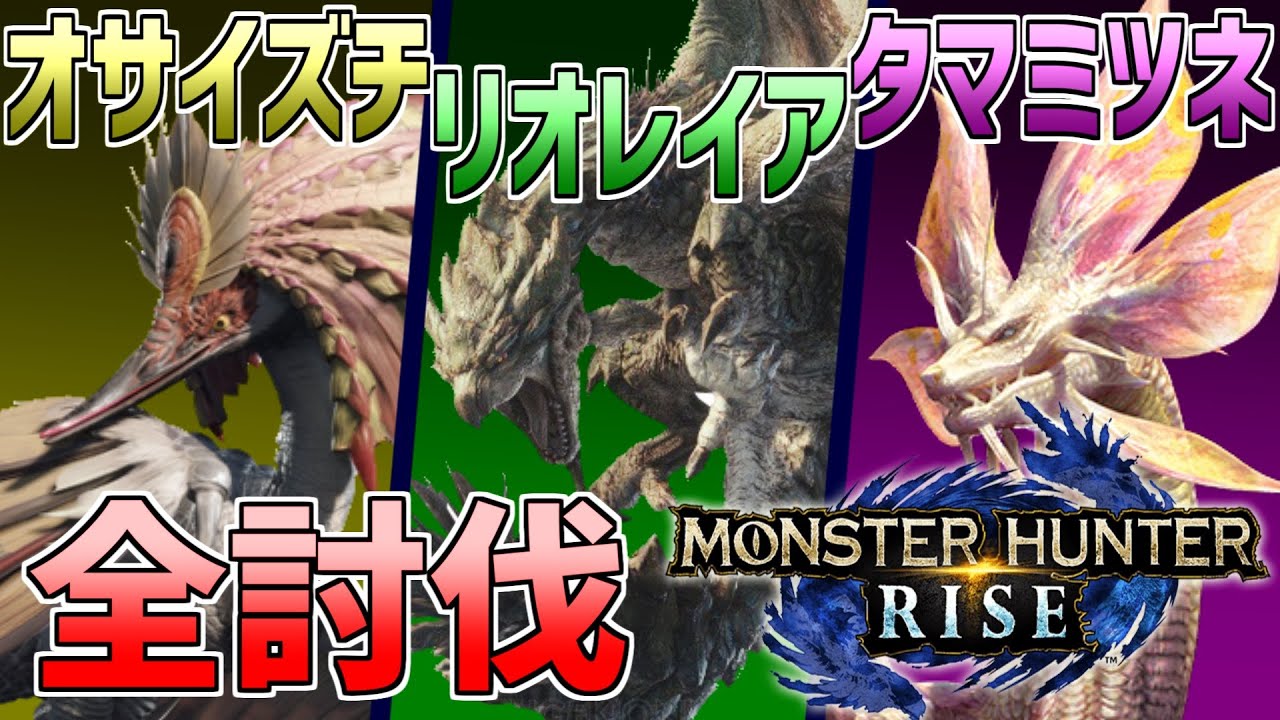 モンハンライズ リオレイア オサイズチ タマミツネ 1クエスト内で全討伐 ダイジェスト Mhrise モンスターハンターライズ体験版 Youtube モンハンライズ リオレイア オサイズチ タマミツネ 1クエスト内で全討伐 ダイジェスト Mhrise モンスターハンターライズ体験版 Youtube