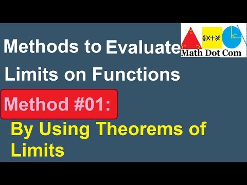 Evaluate Limits on Functions by Using Theorems on Limits |Limits | Math Dot Com