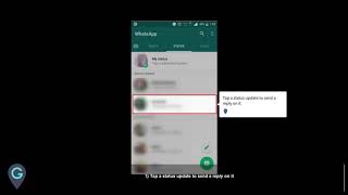 MyGuide: How to reply on a status update on WhatsApp screenshot 3
