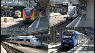 [Frankfurt am Main Hbf] Zugverkehr in Frankfurter Kopfbahnhof mit Neufahrzeugen und Fernverkehr