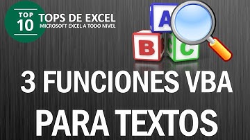3 Funciones UDF de Excel para manipular textos | Tops de Excel