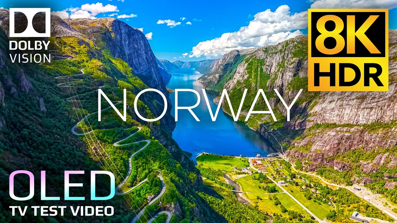Incredible Norway 8K HDR 60fps | 2 Hours of Breathtaking Nature for OLED TV