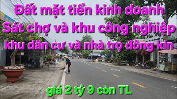 Bán đất mặt tiền kinh doanh, sát chợ và khu công nghiệp, dân đông kín, thành phố mới Bình Dương.